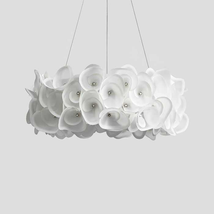 White Hydrangea Pendant Lamp-DWHOME