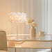 White Hydrangea Table Lamp-DWHOME