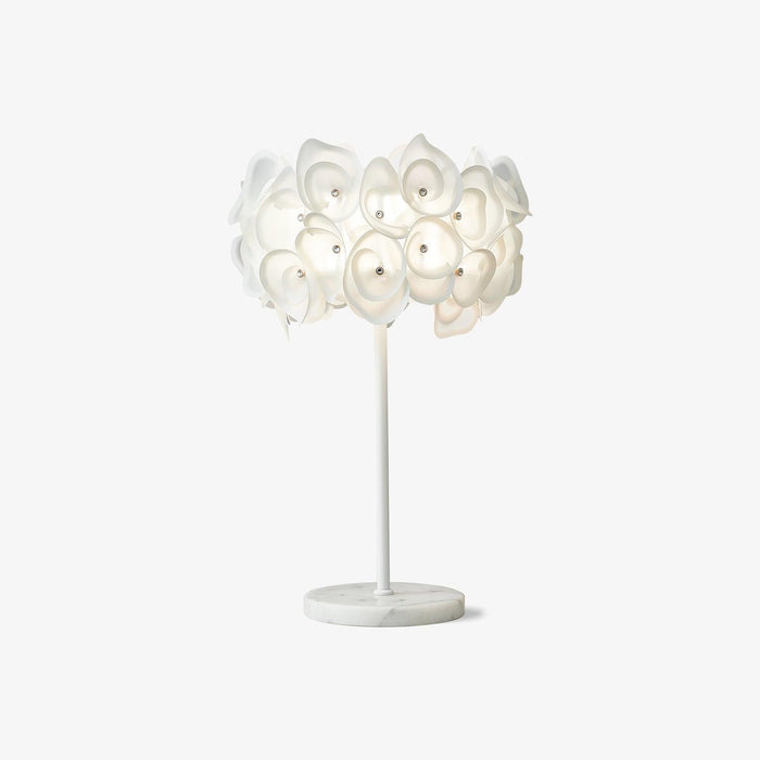 White Hydrangea Table Lamp-DWHOME