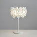 White Hydrangea Table Lamp-DWHOME
