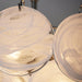 White Murano Disc Chandelier - DWHOME