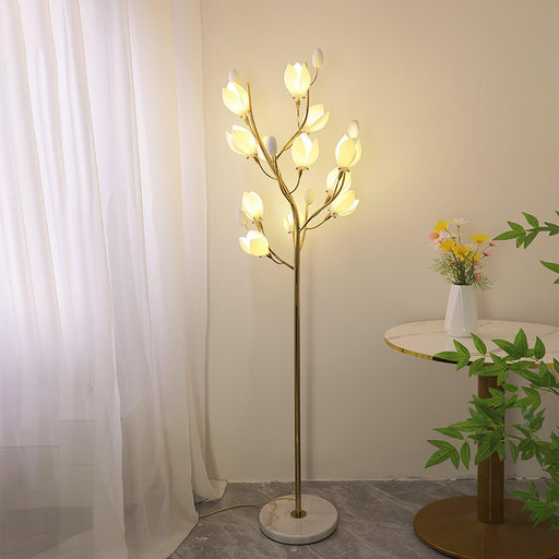 Porcelain Magnolia Floor Lamp - DWHOME