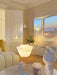 White Rose Shaped LED Table Lamp - DWHOME