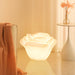 White Rose Shaped LED Table Lamp - DWHOME