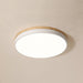 White Round Wooden Ceiling Lamp-DWHOME