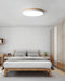 White Round Wooden Ceiling Lamp-DWHOME