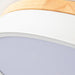 White Round Wooden Ceiling Lamp-DWHOME