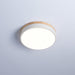 White Round Wooden Ceiling Lamp-DWHOME