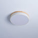 White Round Wooden Ceiling Lamp-DWHOME