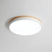 White Round Wooden Ceiling Lamp-DWHOME