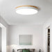 White Round Wooden Ceiling Lamp-DWHOME