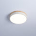 White Round Wooden Ceiling Lamp-DWHOME