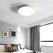 White Round Wooden Ceiling Lamp-DWHOME