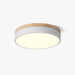 White Round Wooden Ceiling Lamp-DWHOME