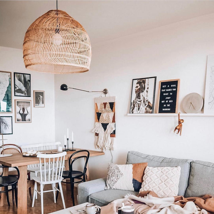 Wicker Pendant Lamp - DWHOME