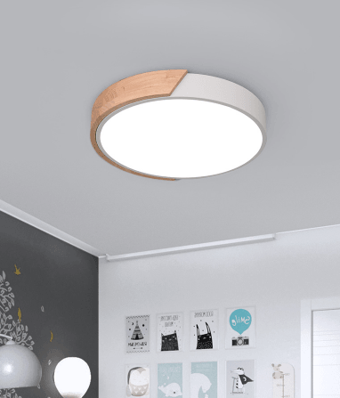 Wilhelmina Scandinavian Mixed Wooden Accent Ceiling Light - DWHOME