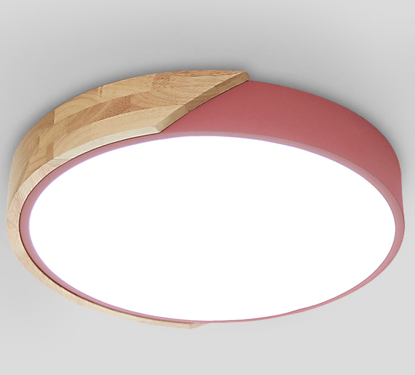Wilhelmina Scandinavian Mixed Wooden Accent Ceiling Light - DWHOME