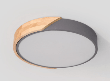 Wilhelmina Scandinavian Mixed Wooden Accent Ceiling Light - DWHOME
