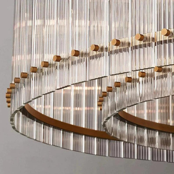 Willow Luxury Modern 2 Tier Crystal chandelier - DWHOME
