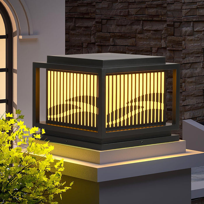 Window Grille Outdoor Post Light-DWHOME