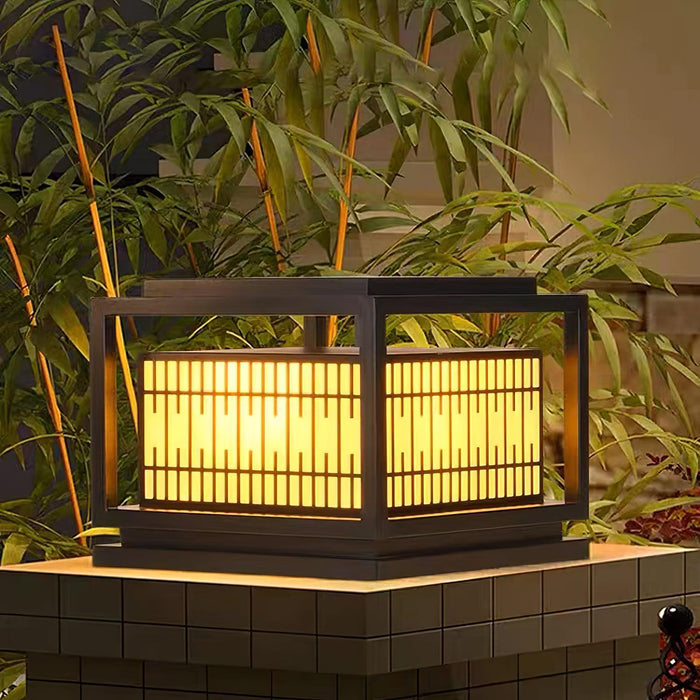 Window Grille Outdoor Post Light-DWHOME