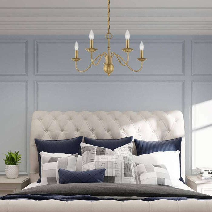 Windsor Brass Chandelier-DWHOME