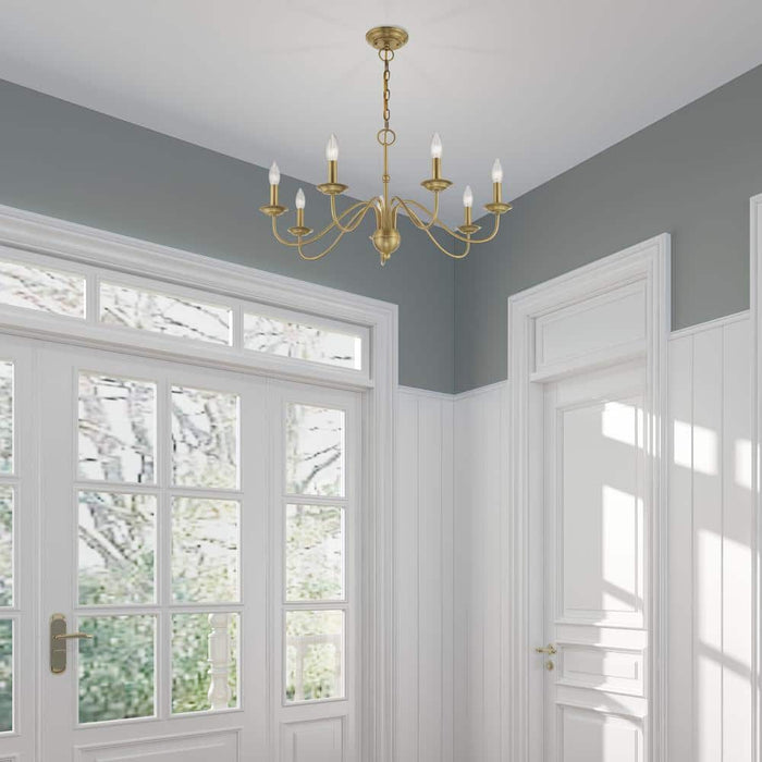 Windsor Brass Chandelier-DWHOME