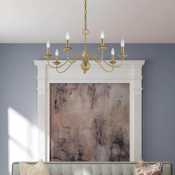 Windsor Brass Chandelier-DWHOME
