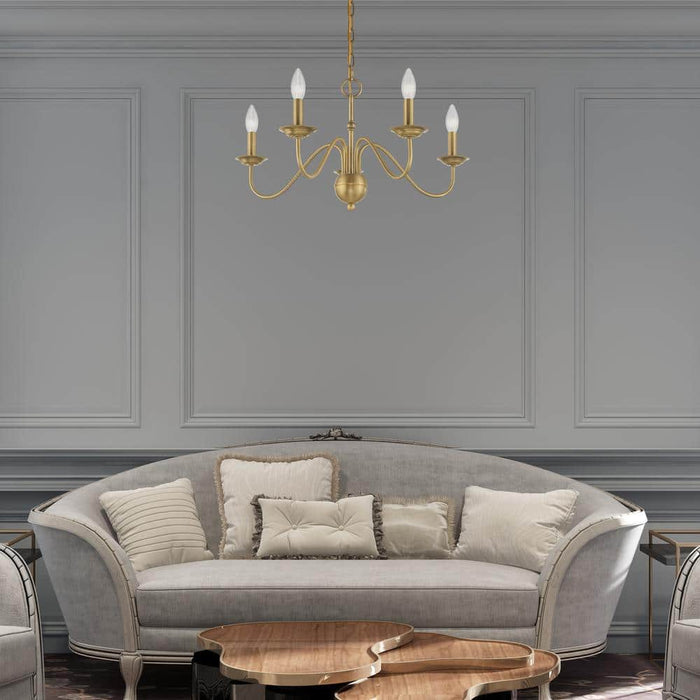 Windsor Brass Chandelier-DWHOME