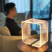 Wire Cube Table Lamp-DWHOME