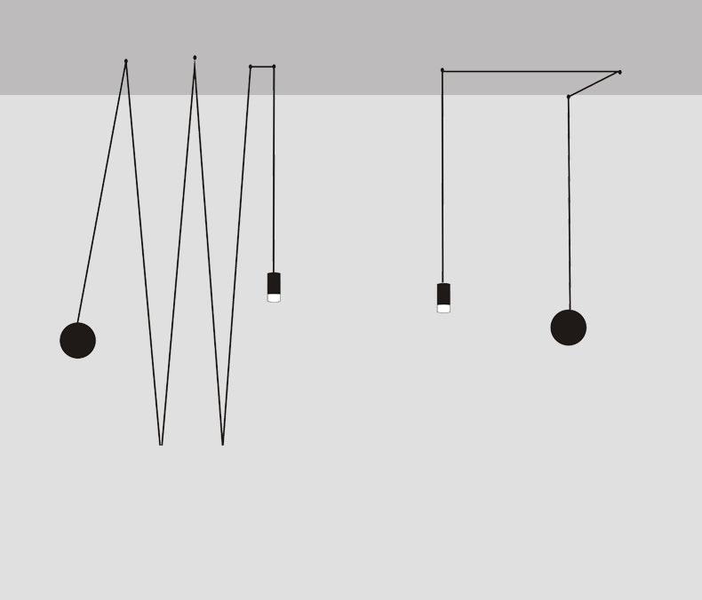 Line Form Pendant light-DWHOME