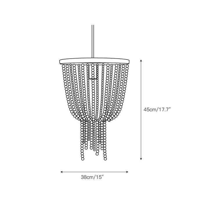 Angie Beaded Chandelier-DWHOME