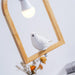 Wood Bird Resin Pendant Light - DWHOME