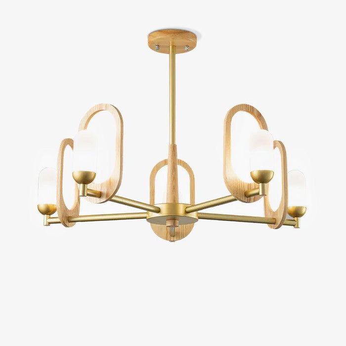 Wood Art Halo Chandelier - DWHOME