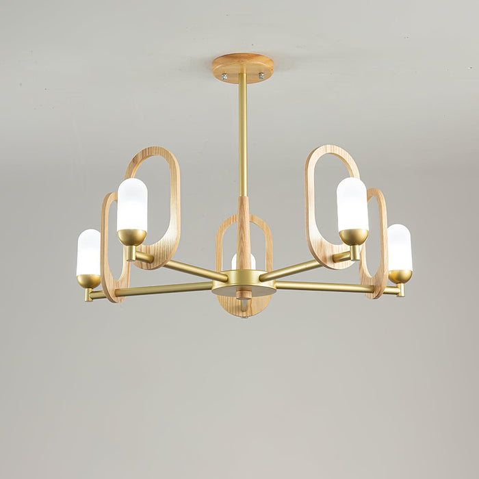 Wood Art Halo Chandelier - DWHOME