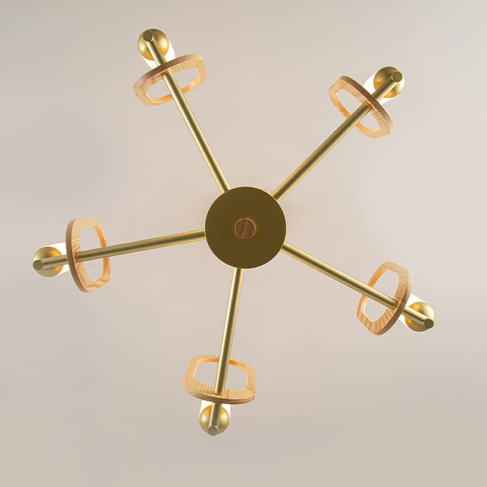 Wood Art Halo Chandelier - DWHOME