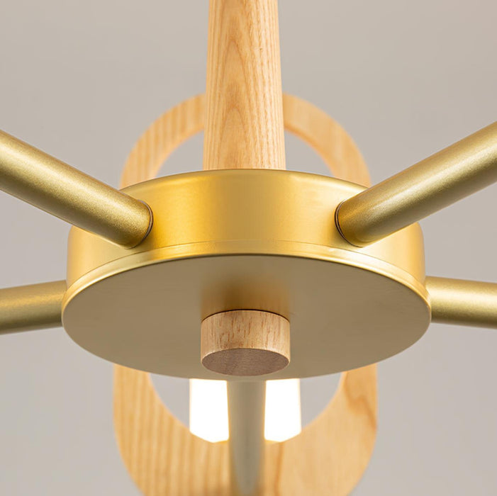Wood Art Halo Chandelier - DWHOME