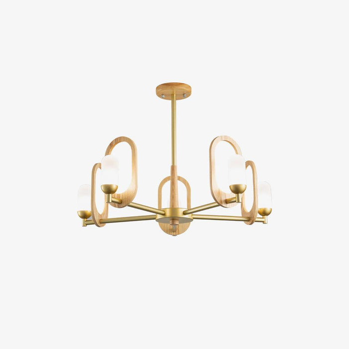 Wood Art Halo Chandelier - DWHOME