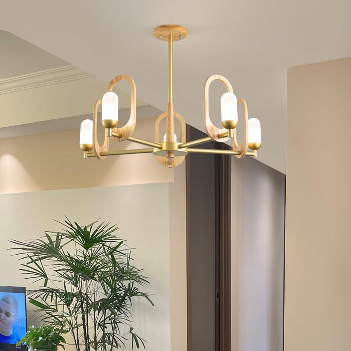 Wood Art Halo Chandelier - DWHOME