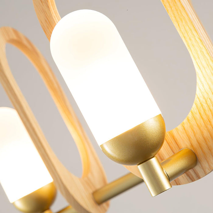 Wood Art Halo Chandelier - DWHOME