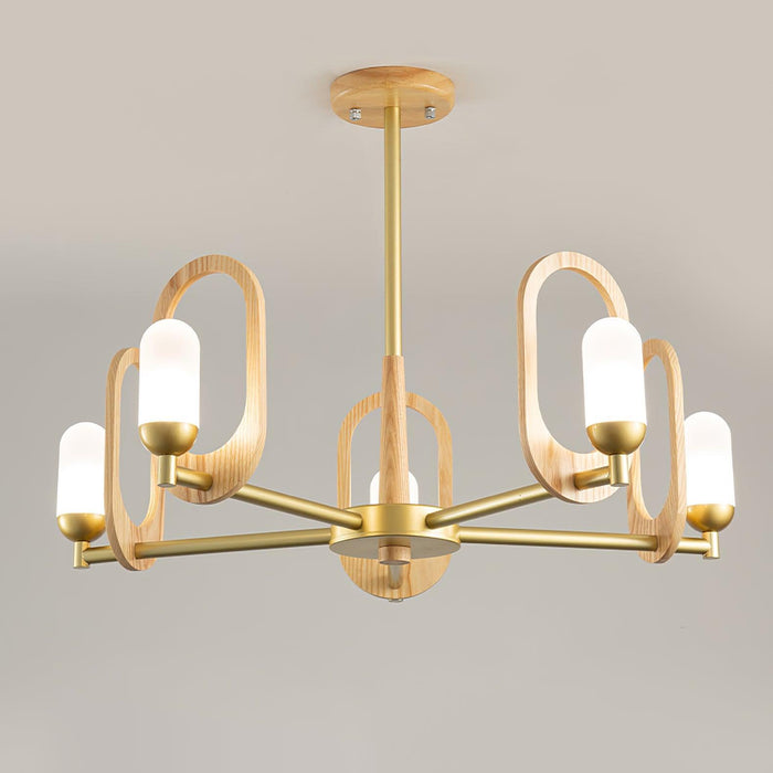 Wood Art Halo Chandelier - DWHOME
