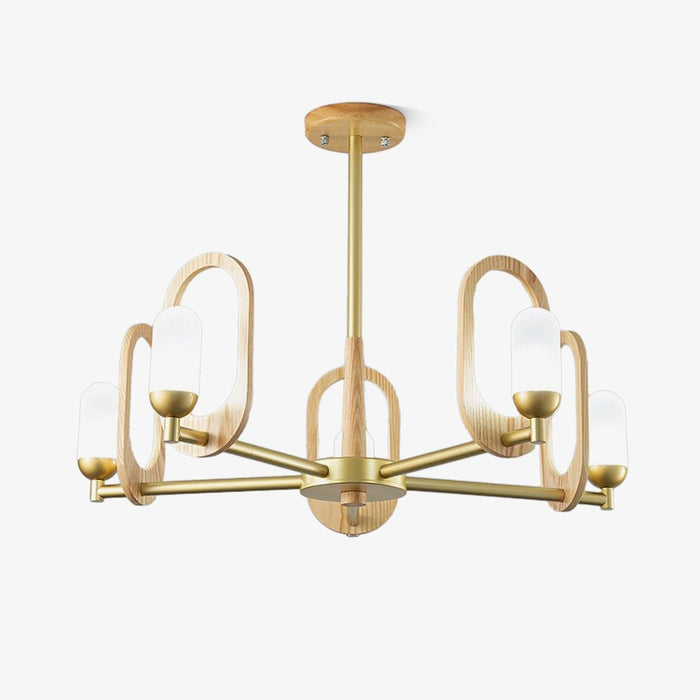 Wood Art Halo Chandelier - DWHOME