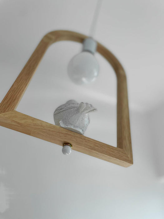Wood Bird Resin Pendant Light - DWHOME