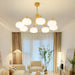 Wooden Cotton Balls Chandelier - DWHOME