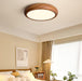 Wood Grain Round Ceiling Lamp - DWHOME