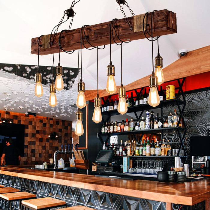 Wood Hanging Multi Chandelier - DWHOME