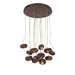 Wood Pumpkin Cluster Chandelier-DWHOME