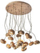Wood Pumpkin Cluster Chandelier-DWHOME