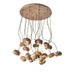 Wood Pumpkin Cluster Chandelier-DWHOME