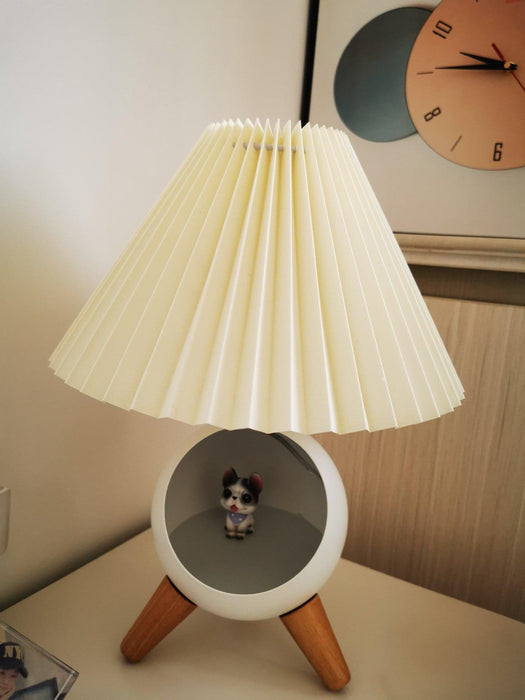 Wood Small Table Lamp-DWHOME